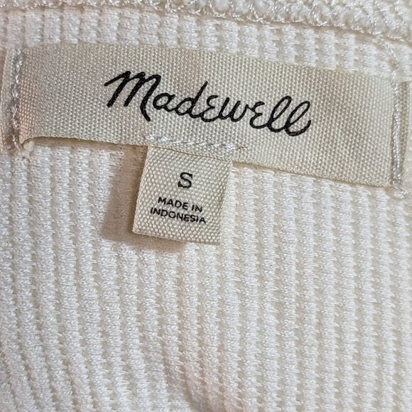 Madewell Ottoman Jacquard Cross-Back Tank Top, Size S - Picture 8 of 10